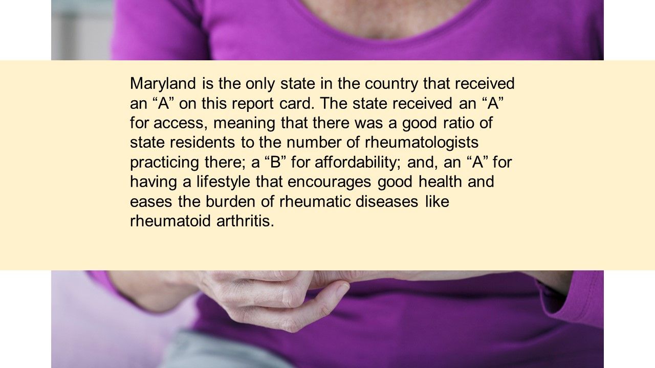 Quiz What is the best state to live in if you have rheumatoid
