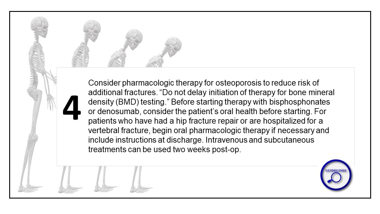 New Osteoporosis Guidelines Support Multi-Disciplinary Treatment