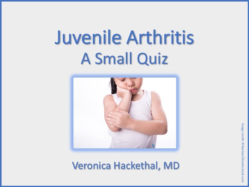 juvenile rheumatoid arthritis symptoms