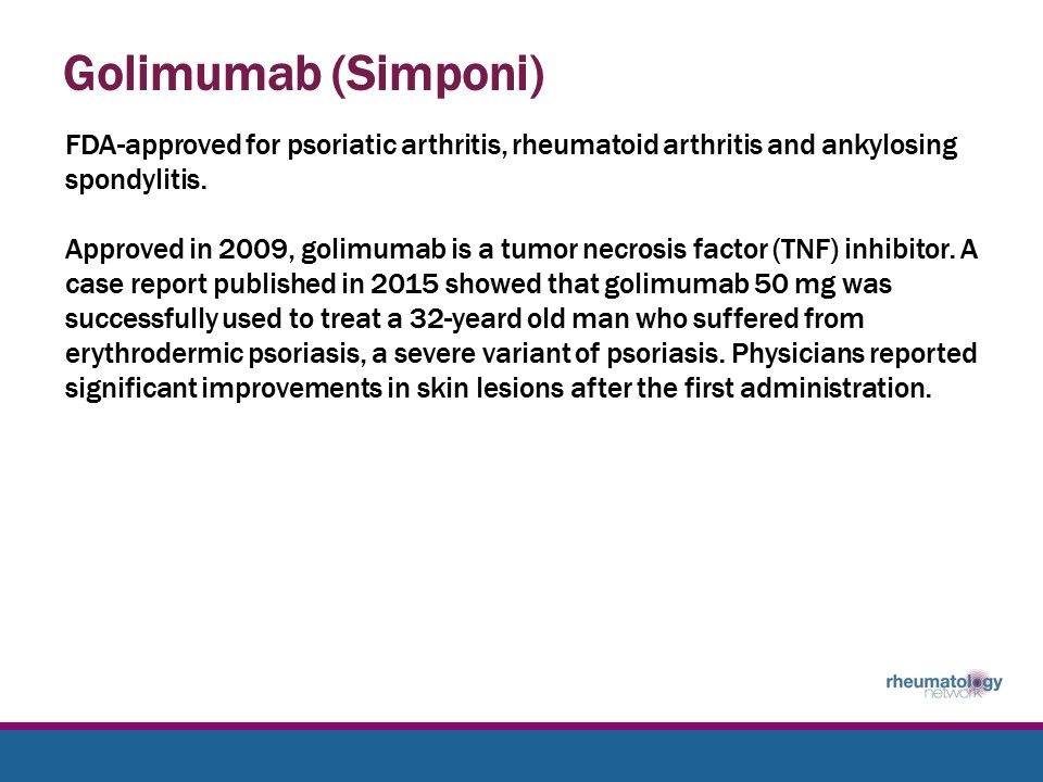 Biologics for Moderate to Severe Plaque Psoriasis and Psoriatic Arthritis Rheumatology Network