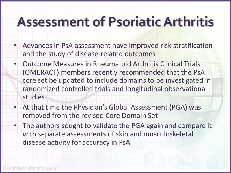 Looking For A Good Single Measure In Psoriatic Arthritis