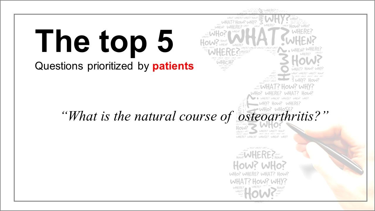 Patient-Doctor Priorities Differ in Osteoarthritis