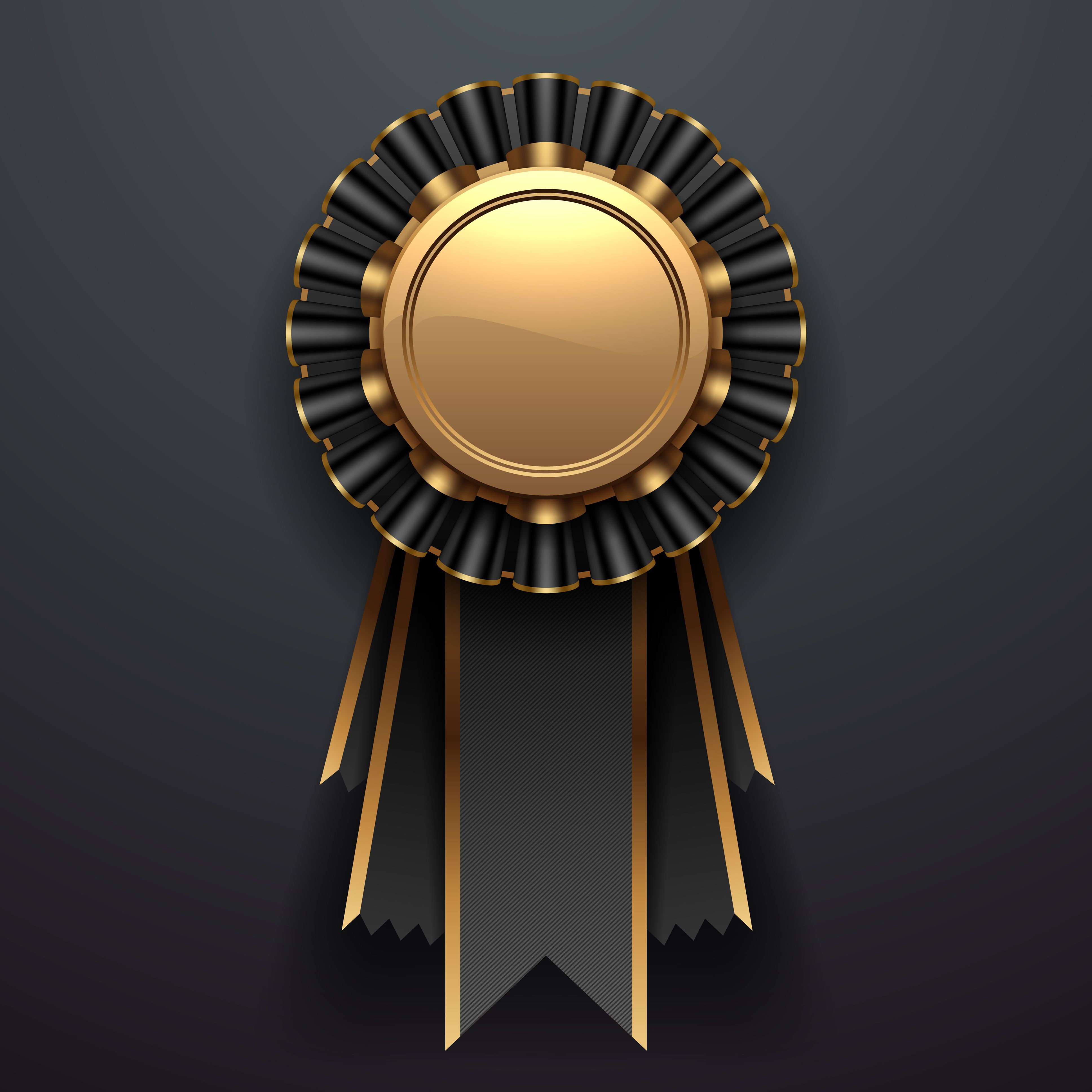 Gold and black award with ribbons | Image Credit: © d1sk - stock.adobe.com.