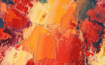 Hand drawn oil painting on canvas. Abstract art background. Color texture. Fragment of artwork. Brushstrokes and spots of paint. Modern, contemporary art. Colorful canvas. | Image Credit: © Molgaart - stock.adobe.com