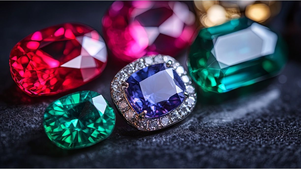 Close-up of a sapphire and ruby © Valeriia-chronicles-stock.adobe.com