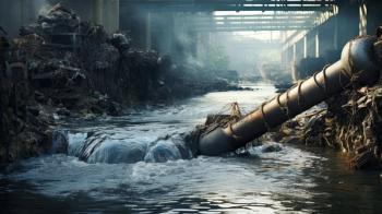 Wastewater pollution, industrial pipe, sewage, dirty water leakage into the river | Image Credit: © Mohammad Xte - stock.adobe.com.