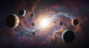 Imagining undiscovered exoplanets orbiting a distant nebula star system © Firman Dasmir-chronicles-stock.adobe.com 