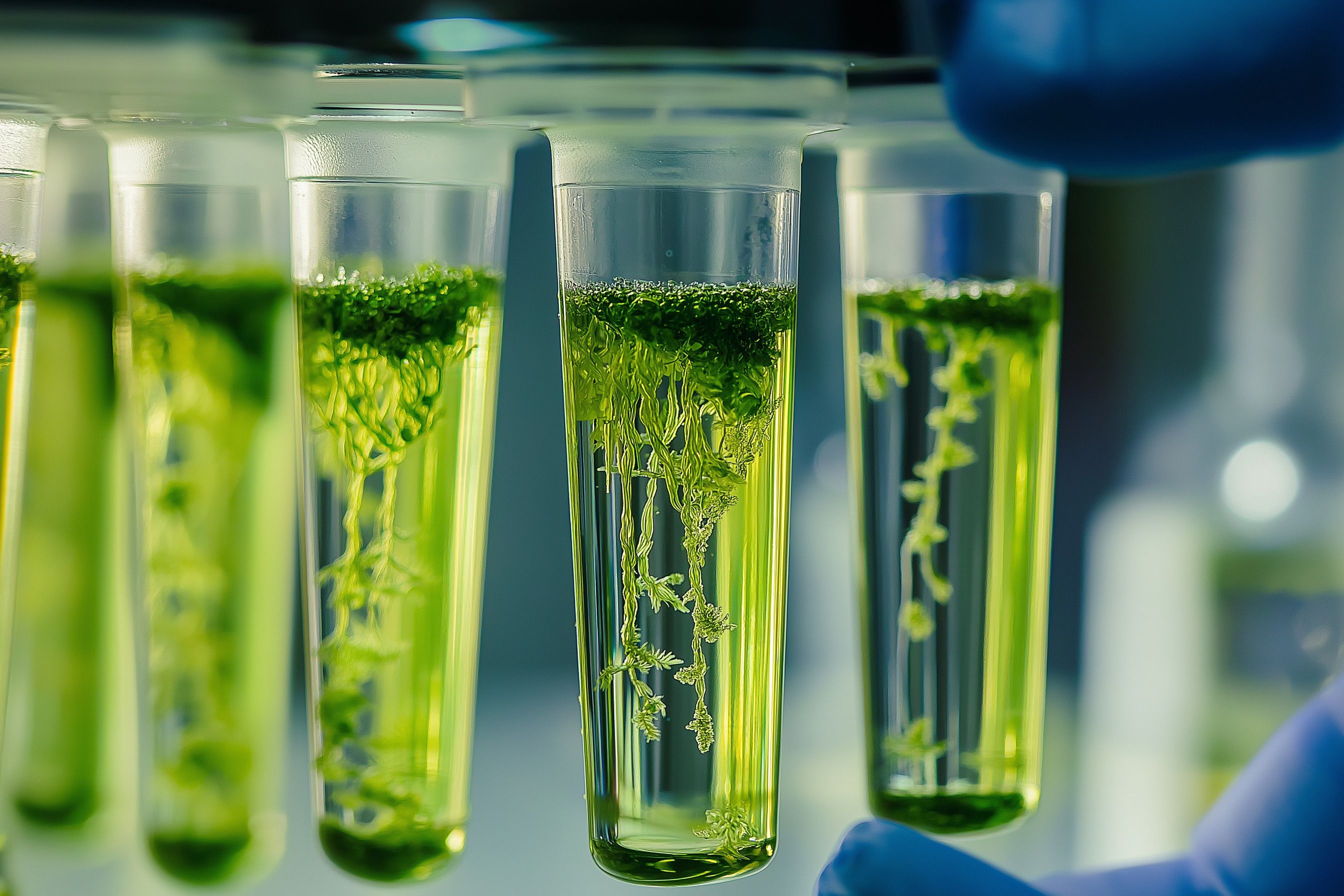 Algae microalgae macro. Biotechnology science. Generated with AI. | Image Credit: © Zaifa Art Mart - stock.adobe.com