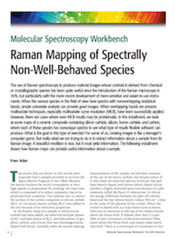 Raman Mapping of Spectrally Non-Well-Behaved Species