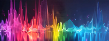 Spectrum displaying absorption peaks at specific frequencies © Bos Amico -chronicles-stock.adobe.com