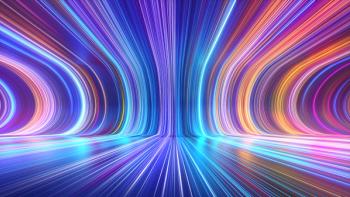 3d render, abstract multicolor spectrum background, bright orange blue neon rays and colorful glowing lines | Image Credit: © NeoLeo - stock.adobe.com