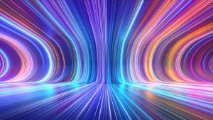 3d render, abstract multicolor spectrum background, bright orange blue neon rays and colorful glowing lines | Image Credit: © NeoLeo - stock.adobe.com