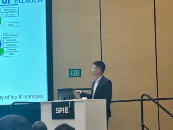 Chengjie Xi talking at SPIE Photonics West 2024.