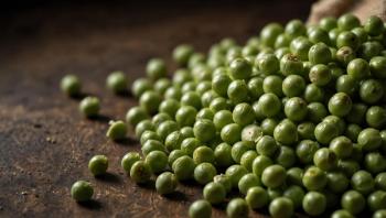 Green split peas on a surface. Generated with AI. | Image Credit: © claudunia - stock.adobe.com
