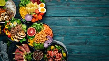 Assortment of healthy food dishes. Top view. | Image Credit: © Yaruniv-Studio - stock.adobe.com