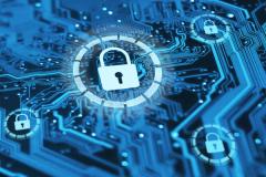 Cyber security and protection of private information and data concept. Locks on blue integrated circuit. Firewall from hacker attack. | Image Credit: © Michael Traitov - stock.adobe.com