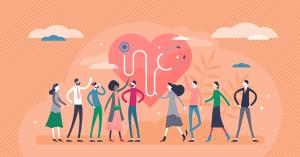 Public health vector illustration. Society health control tiny person concept | Image Credit: © VectorMine - stock.adobe.com