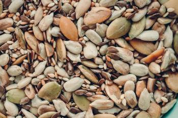 Background of various seeds and nuts | Image Credit: © foras05 - stock.adobe.com.
