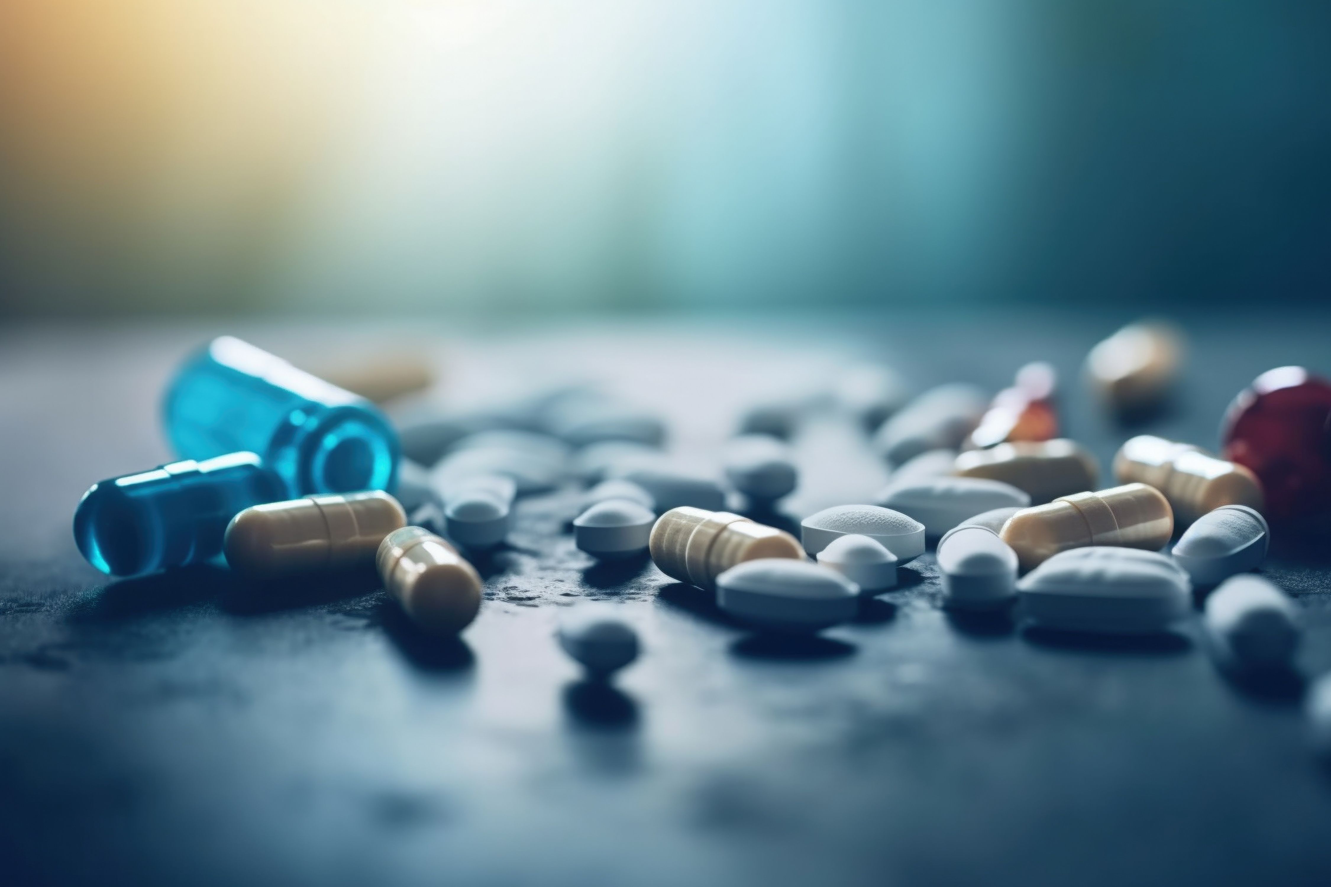 Some scattered pills on table. Generated using AI. | Image Credit: © Rafa Fernandez - stock.adobe.com