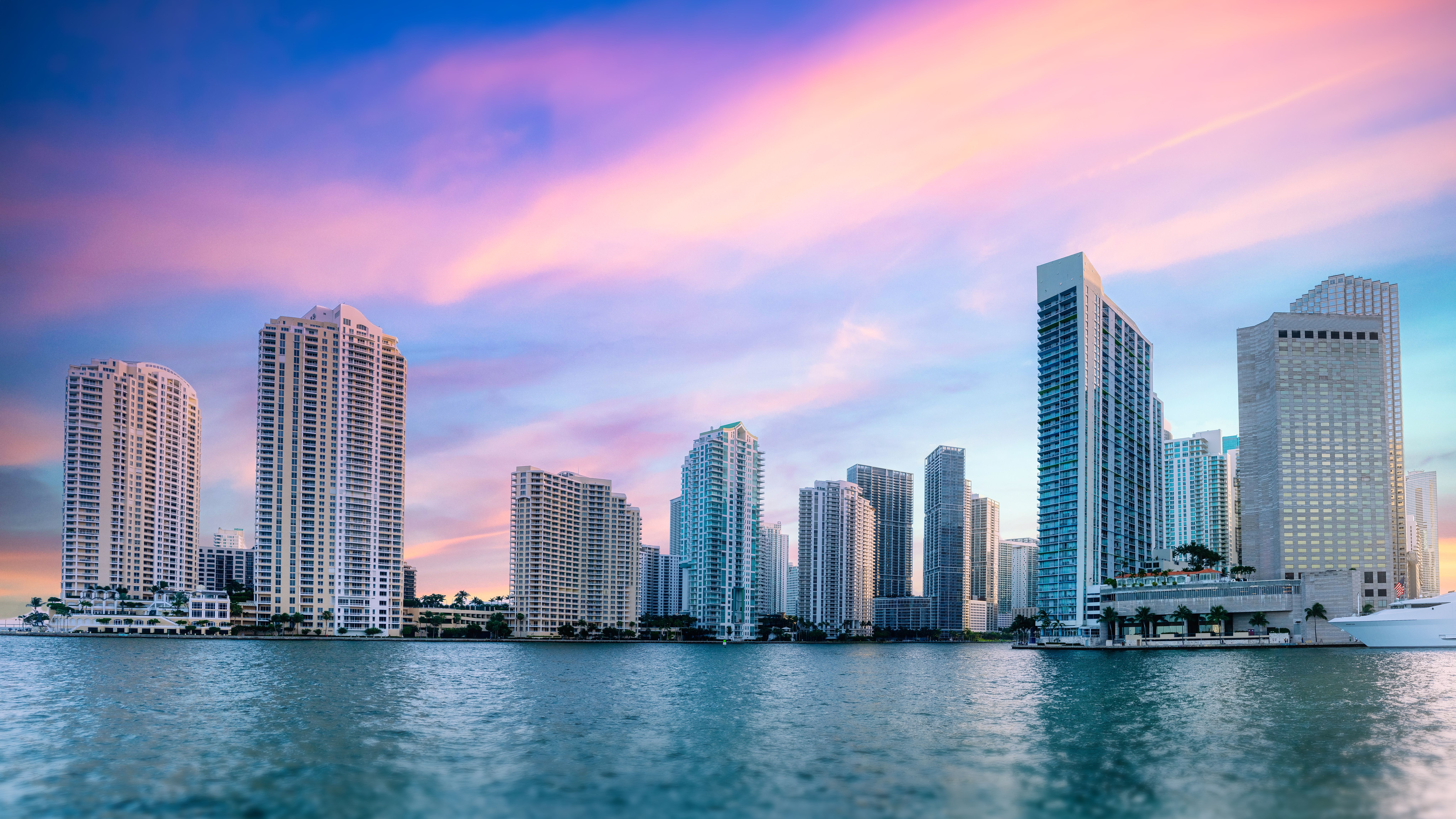 Miami city urban skyline seen from the Biscayne Bay, Florida, USA | Image Credit: © TOimages - stock.adobe.com