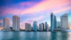 Miami city urban skyline seen from the Biscayne Bay, Florida, USA | Image Credit: © TOimages - stock.adobe.com