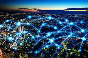 Smart city and telecommunication network concept. Fiber optic sensors are now being used in industries other than telecommunications. | Image Credit: © metamorworks - stock.adobe.com
