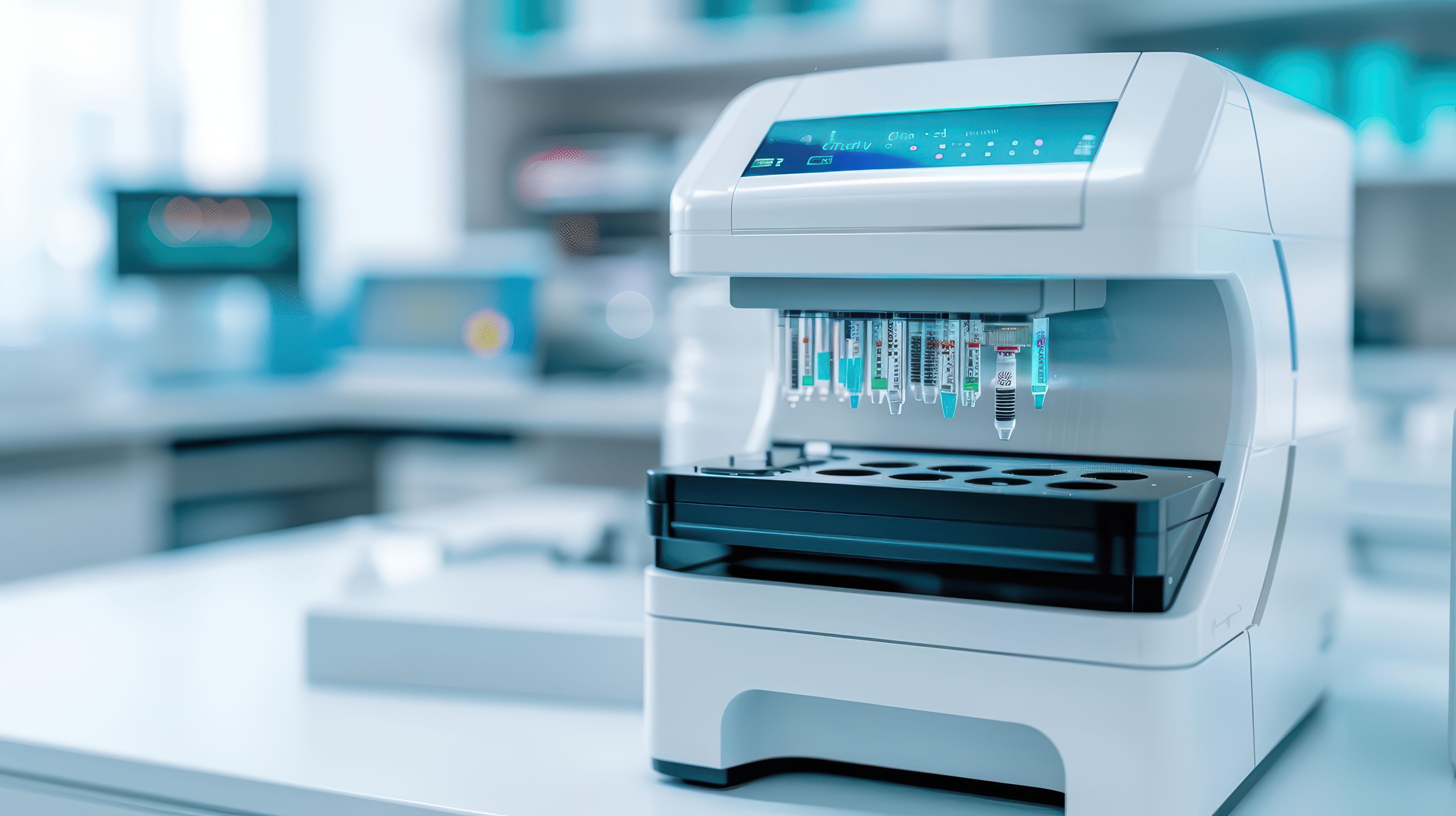 A spectrometer analyzing light wavelengths to identify chemical compositions, essential for detailed and accurate substance analysis with copy space. Generated by AI. | Image Credit: © JK_kyoto - stock.adobe.com