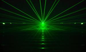 green laser light and sound