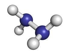 Hydrazine (diazane) rocket fuel component, molecular model. | Image Credit: © molekuul.be - stock.adobe.com