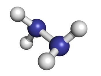 Hydrazine (diazane) rocket fuel component, molecular model. | Image Credit: © molekuul.be - stock.adobe.com