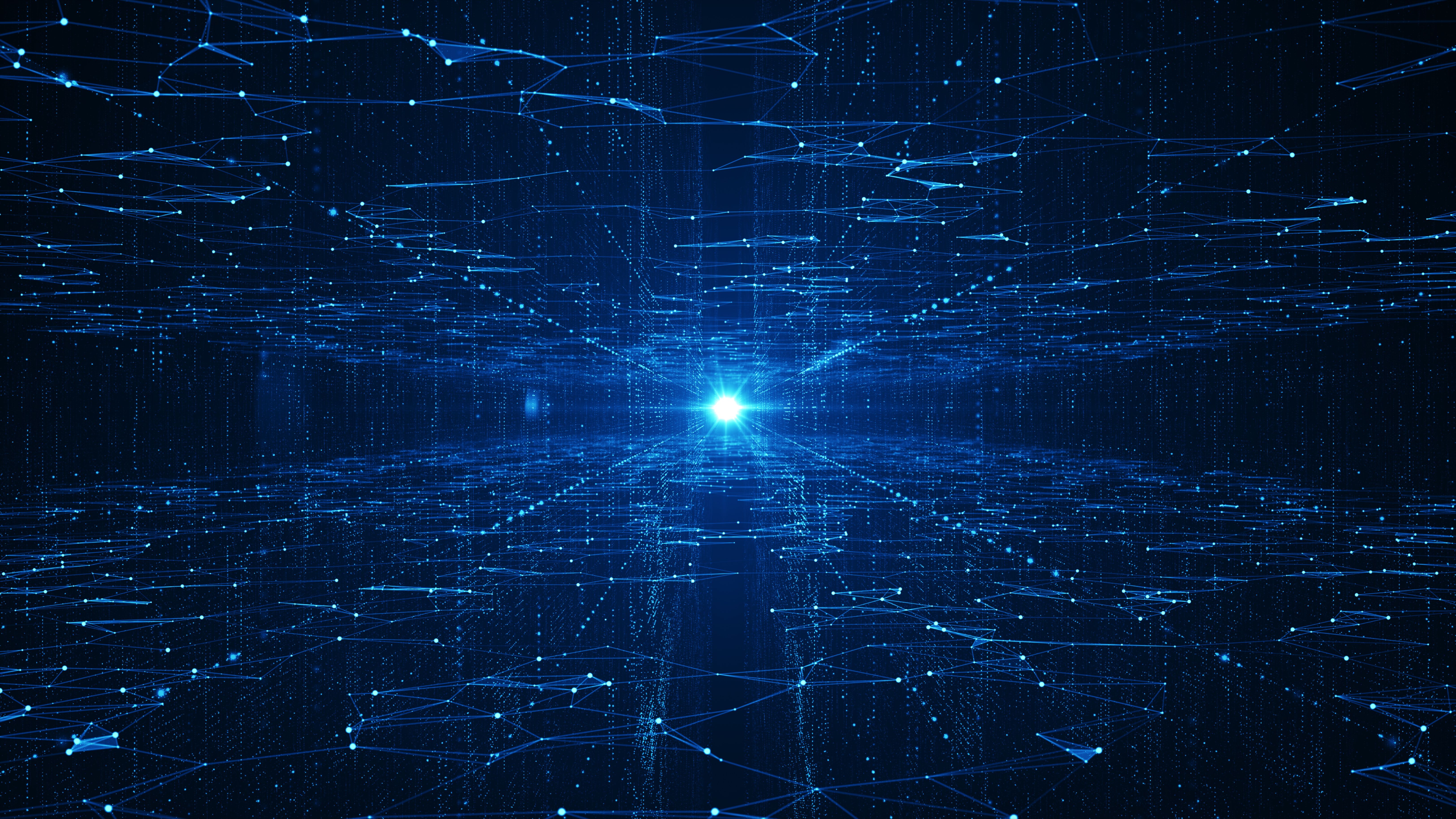 Abstract technology big data background concept. Motion of digital data flow. Transferring of big data. Transfer and storage of data sets, block chain, server, hi-speed internet. | Image Credit: © your123 - stock.adobe.com