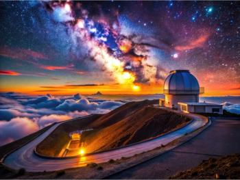 Stunning Night View of the W. M. Keck Observatory in Mauna Kea, Hawaii © Arnada -chronicles-stock.adobe.com
