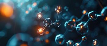 3D render of an organic chemistry reaction with carbon chains illuminated, visualizing molecular interaction close up, chemical processes, realistic, Composite, laboratory setting | Image Credit: © Pungu x - stock.adobe.com
