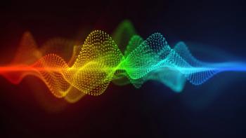 Spectrum of red, blue, yellow, green, purple, and orange light