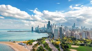 Chicago skyline aerial drone view from above, Lake Michigan and city of Chicago downtown skyscrapers cityscape bird's view from Lincoln park, Illinois, USA | Image Credit: © Iuliia Sokolovska - stock.adobe.com
