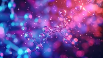 An abstract array of fluorescent molecules under UV light, atoms and molecules, dynamic and dramatic compositions, with copy space | Image Credit: © Катерина Євтехова - stock.adobe.com
