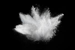 White powder explosion on black background. Colored cloud. Colorful dust explode. Paint Holi. | Image Credit: © kitsana - stock.adobe.com