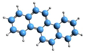 3D image of Chrysene skeletal formula - molecular chemical structure of Benzophenanthrene isolated on white background | Image Credit: © kseniyaomega - stock.adobe.com.
