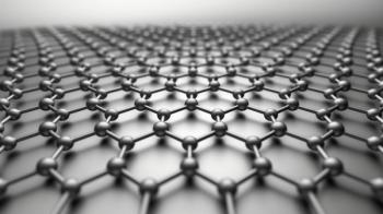 Close-up view of graphene sheet, illustrating its one-atom-thick layer of carbon atoms arranged in hexagonal lattice. | Image Credit: © unicusx - stock.adobe.com