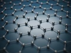 Graphene molecular grid, graphene atomic structure concept, hexagonal geometric form, nanotechnology background | Image Credit: © koya979 - stock.adobe.com.