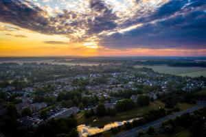 Aerial sunrise in Plainsboro, New Jersey. Plainsboro will be the home of the Eastern Analytical Symposium set to take place this November. | Image Credit: © - stock.adobe.com