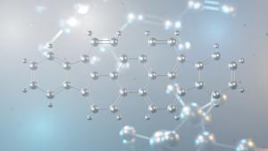Diindenoperylene molecular structure, 3D model molecule, polycyclic aromatic hydrocarbon structural chemical formula view from a microscope | Image Credit: Сергей Шиманович - stock.adobe.com