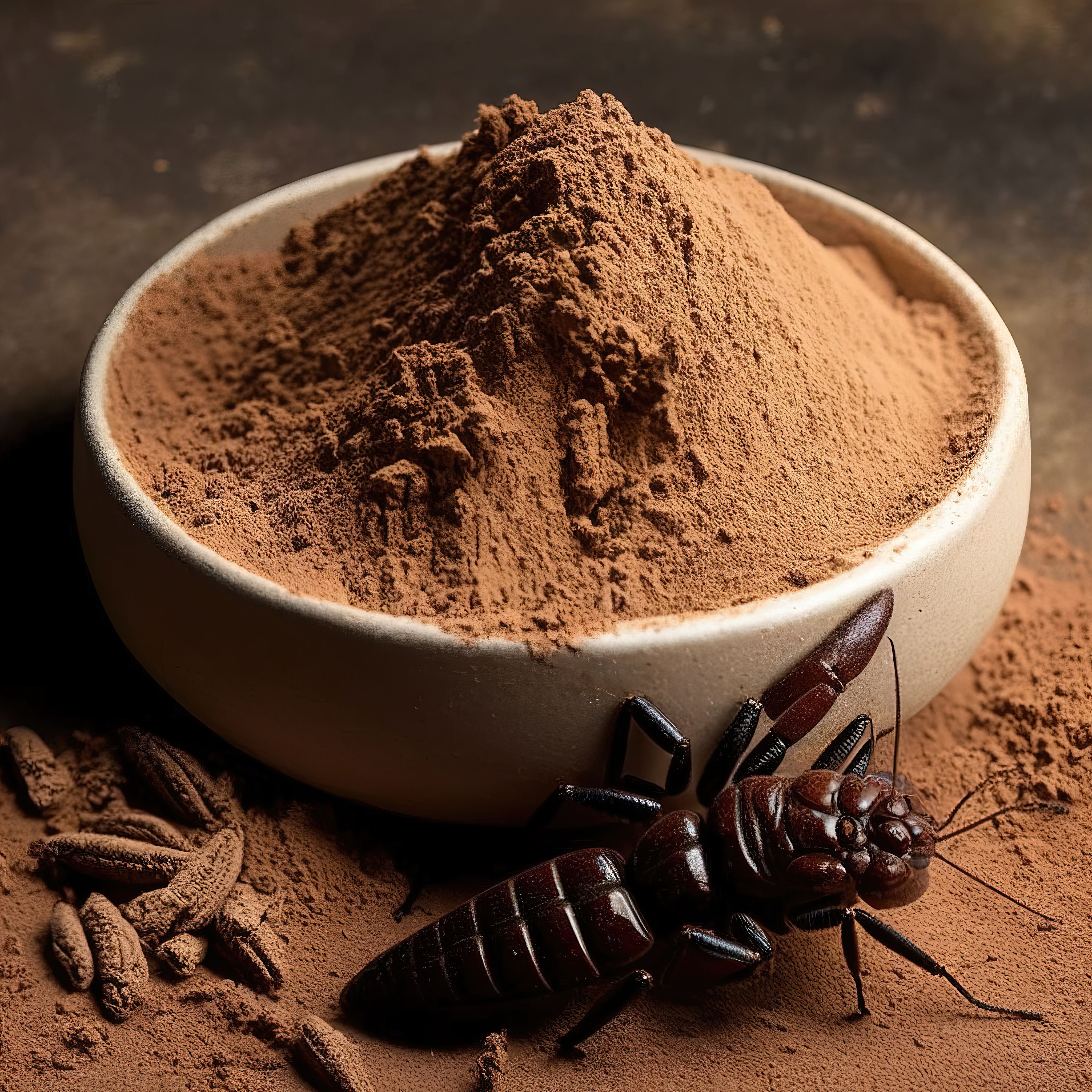 Domestic cricket powder. Sketch art for artist creativity and inspiration. Generated with AI. | Image Credit: © ReisMedia - stock.adobe.com