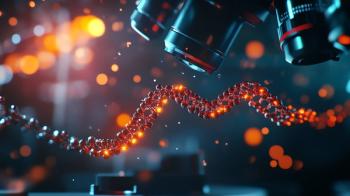 Microscope image of modified DNA strands displayed on advanced digital equipment in a biotech lab. Generated with AI. | Image Credit: © Sukifli.D - stock.adobe.com.