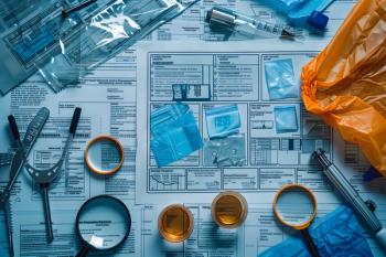 Forensic investigation tools on evidence table, crime scene equipment, magnifier, gloves, tape, forensic science supplies, criminal evidence documentation background. Generated with AI. | Image Credit: © Ram - stock.adobe.com