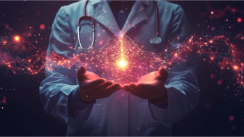 Artist’s rendition of a medical professional utilizing a biosensor to monitor real-time patient health © Leopard -chronicles-stock.adobe.com