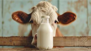 Milk analysis: cow with milk bottle © 2rogan - stock.adobe.com