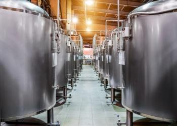 Rows of steel tanks for beer fermentation and maturation. | Image Credit: © nordroden - stock.adobe.com