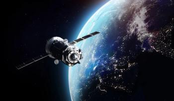 Cargo spaceship on orbit of the Earth planet. Dark space. Elements of this image furnished by NASA | Image Credit: © dimazel - stock.adobe.com