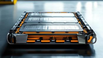 Lithium ion battery showing lithium ion cells on the table. Generated with AI. | Image Credit: © Alpa - stock.adobe.com